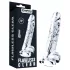 Lovetoy Flawless Clear - dildo con ventosa - 19 cm (trasparente)