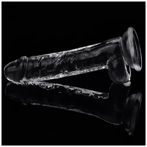 Lovetoy Flawless Clear - dildo con ventosa - 19 cm (trasparente)