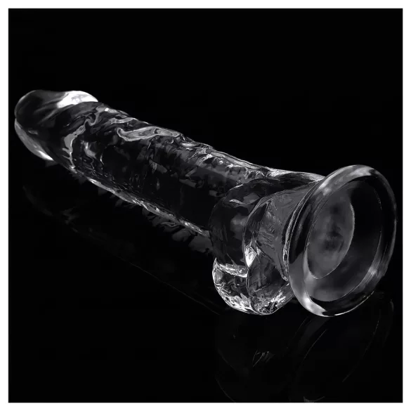 Lovetoy Flawless Clear - dildo con ventosa - 19 cm (trasparente)