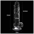 Lovetoy Flawless Clear - dildo con ventosa - 19 cm (trasparente)