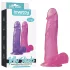 Lovetoy - dildo realistico con ventosa - 20 cm - rosa