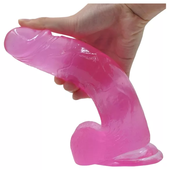 Lovetoy - dildo realistico con ventosa - 20 cm - rosa