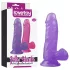 Lovetoy - dildo realistico con ventosa - 15 cm - viola