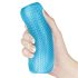 Lovetoy - masturbatore doppio lato - interno rigato - silicone blu