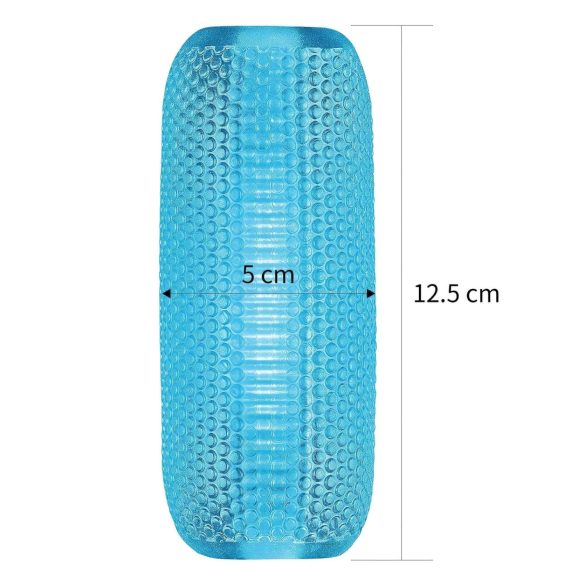 Lovetoy - masturbatore doppio lato - interno rigato - silicone blu