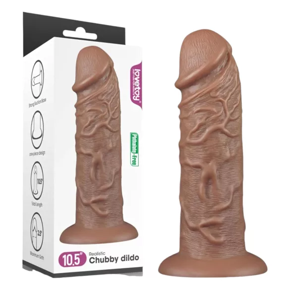 Lovetoy Chubby - dildo realistico con ventosa - 25cm - color carne