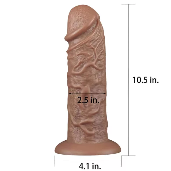 Lovetoy Chubby - dildo realistico con ventosa - 25cm - color carne