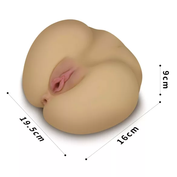 Lovetoy Streetgirl's - finta vagina e sedere in torsione (color carne)