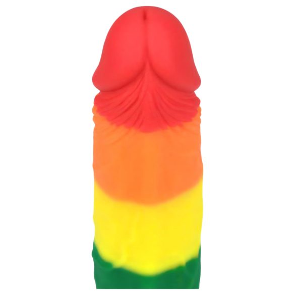 Lovetoy Prider - dildo realistico - 19 cm - arcobaleno