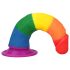 Lovetoy Prider - dildo realistico - 19 cm - arcobaleno