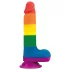 Lovetoy Prider - dildo realistico con testicoli - 20cm - arcobaleno