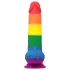 Lovetoy Prider - dildo realistico con testicoli - 20cm - arcobaleno