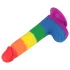 Lovetoy Prider - dildo realistico con testicoli - 20cm - arcobaleno