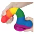 Lovetoy Prider - dildo realistico con testicoli - 20cm - arcobaleno