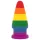 Lovetoy Prider - plug anale dilatatore - 15cm - arcobaleno