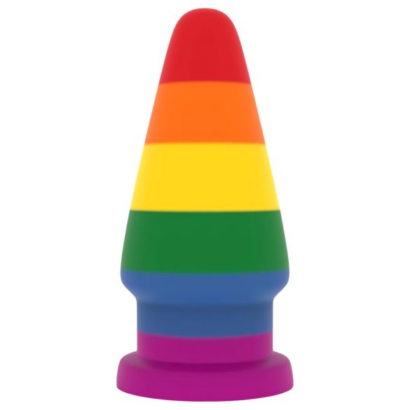 Lovetoy Prider - plug anale arcobaleno di 15 cm