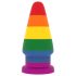 Lovetoy Prider - plug anale arcobaleno di 15 cm