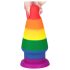 Lovetoy Prider - plug anale arcobaleno di 15 cm