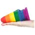 Lovetoy Prider - plug anale arcobaleno di 15 cm