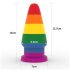 Lovetoy Prider - plug anale arcobaleno di 15 cm