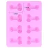 Forma per ghiaccio a forma di pene - silicone - rosa