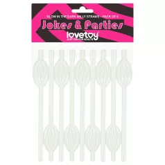 Lovetoy - cannuccia con vagina luminosa - colore bianco