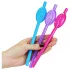 Lovetoy - cannuccia forma vagina - plastica rosa blu lilla