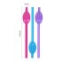 Lovetoy - Cannucce vagine colorate (rosa-blu-lilla)