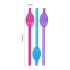 Lovetoy - cannuccia forma vagina - plastica rosa blu lilla