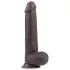 Lovetoy - dildo realistico a doppio strato - 23cm - marrone