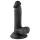 Mr. Rude - dildo realistico con ventosa e testicoli - 17cm - nero