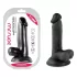 Mr. Rude - dildo realistico con ventosa e testicoli - 17cm - nero