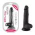 Mr. Rude - dildo realistico con ventosa e testicoli - 19cm nero