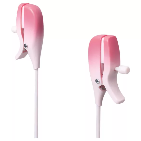 Lovense Gemini - Pinze per capezzoli vibranti controllate da app (rosa)
