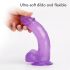 Tracy's Dog Jelly 8 - dildo realistico con testicoli e ventosa - silicone viola