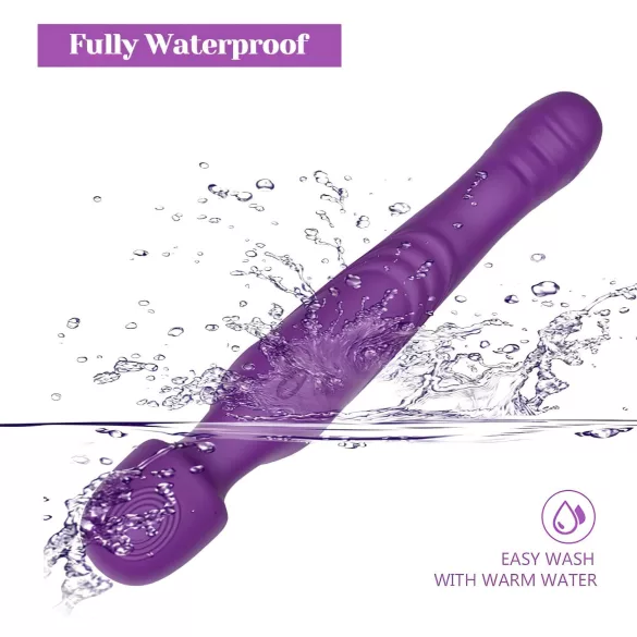 Tracy's Dog - vibratore massaggiatore pulsante - silicone viola