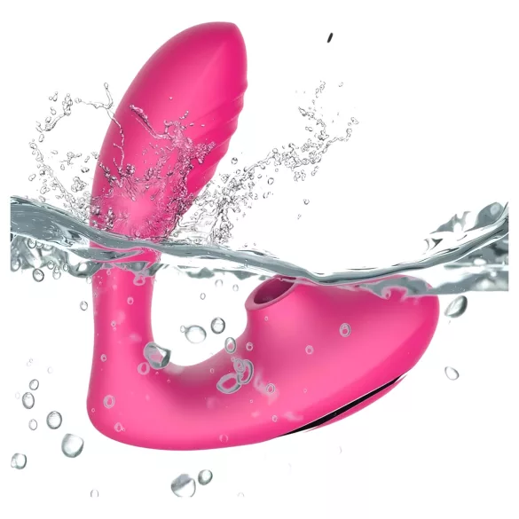 Tracy's Dog 2 - vibratore clitorideo e vaginale 2in1 - silicone rosa