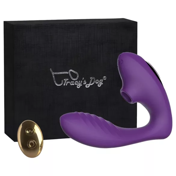 Tracy's Dog 2 - vibratore clitorideo e vaginale 2in1 - silicone viola