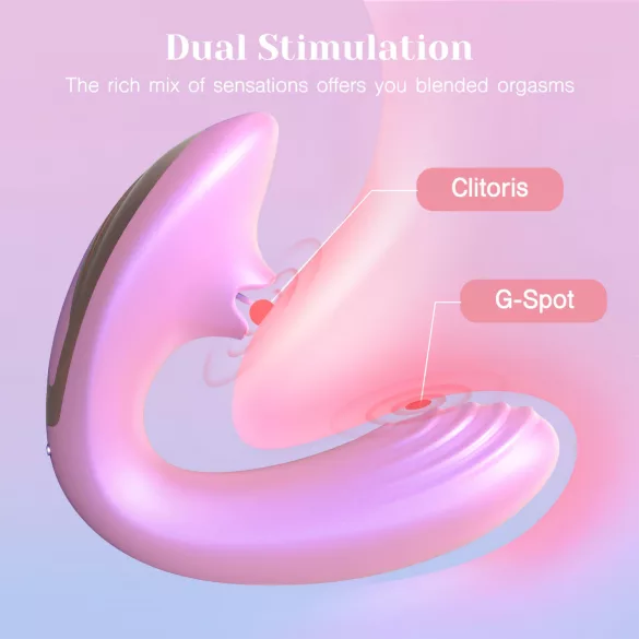 Tracy's Dog OG Lick - vibratore punto G e stimolatore clitorideo (rosa)