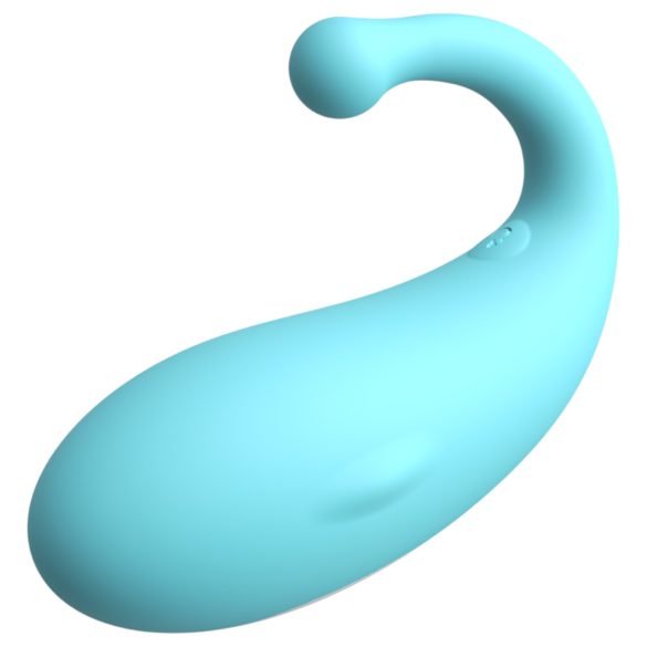Leopard Whale - love egg vibrante ricaricabile smart - silicone blu