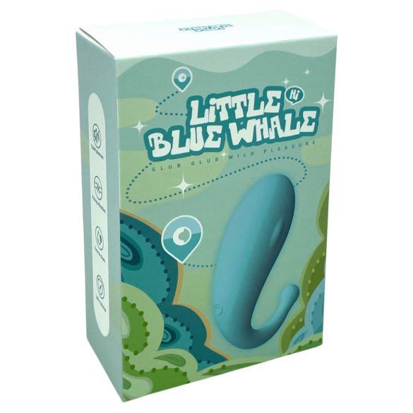 Leopard Whale - love egg vibrante ricaricabile smart - silicone blu