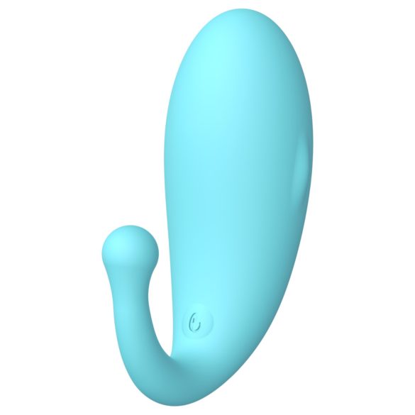 Leopard Whale - love egg vibrante ricaricabile smart - silicone blu