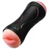 Leopard - masturbatore con bocca e vagina artificiale con vibratore per pene (color carne)