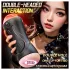 Leopard - masturbatore con bocca e vagina artificiale con vibratore per pene (color carne)