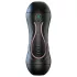 Leopard - masturbatore con bocca e vagina artificiale con vibratore per pene (color carne)