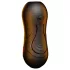 Leopard - masturbatore con bocca e vagina artificiale con vibratore per pene (color carne)