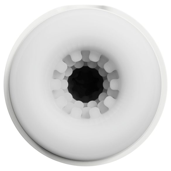 Leopard - masturbatore succhiante e vibrante - bianco