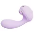Leopard - vibratore succhiante e vibrante - silicone viola