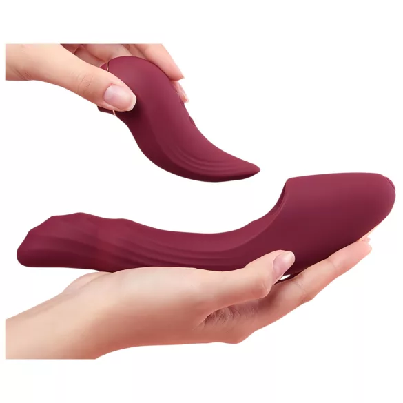 Vibeconnect - Vibratore 2in1 punto G e clitoride - rosso