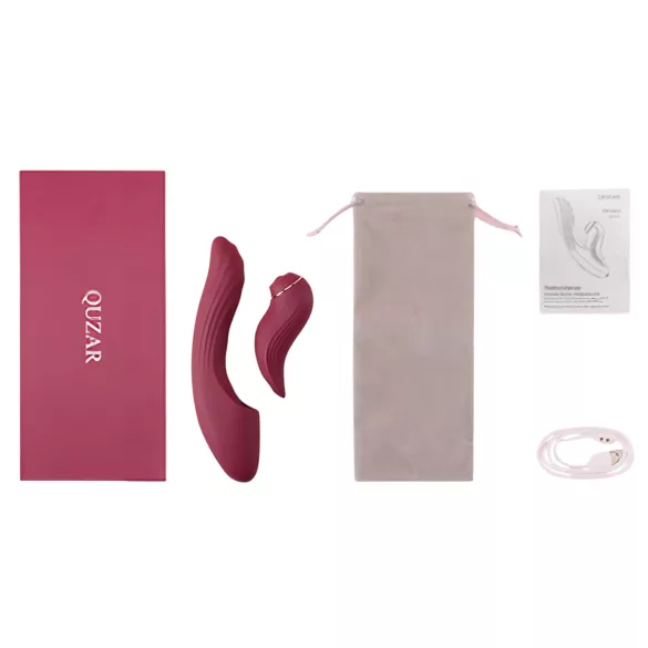 Vibeconnect - Vibratore 2in1 punto G e clitoride - rosso